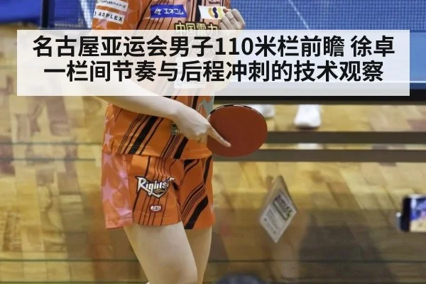 名古屋亚运会男子110米栏前瞻 徐卓一栏间节奏与后程冲刺的技术观察